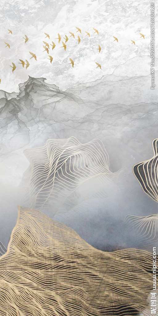 新品 简约玄关新画 Tif分层