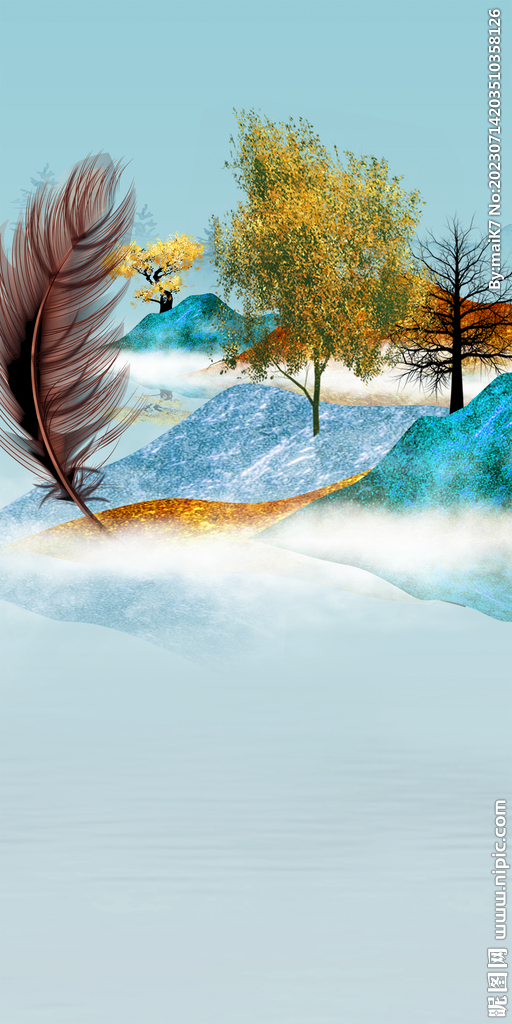 现代 简约玄关新画 Tif分层