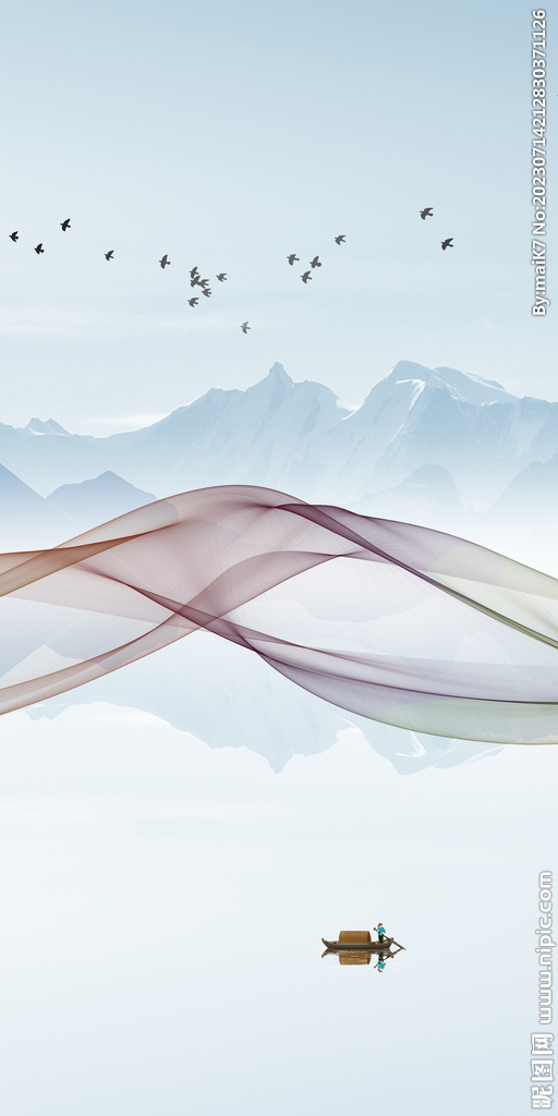 别墅 最新款玄关画 Tif分层