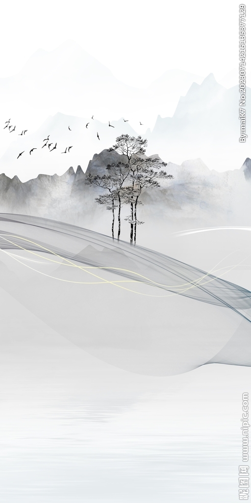 大气 最新款玄关画 Tif分层