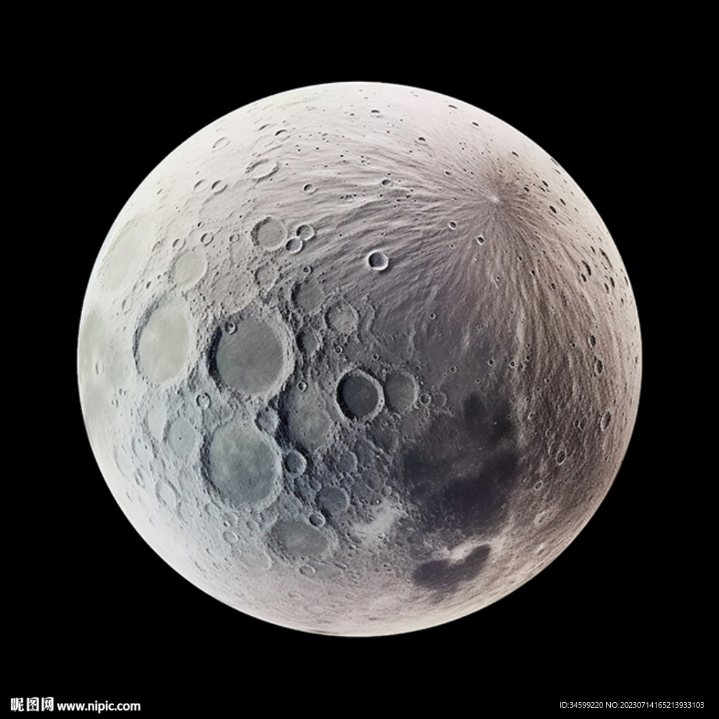 月球表面灯箱素材