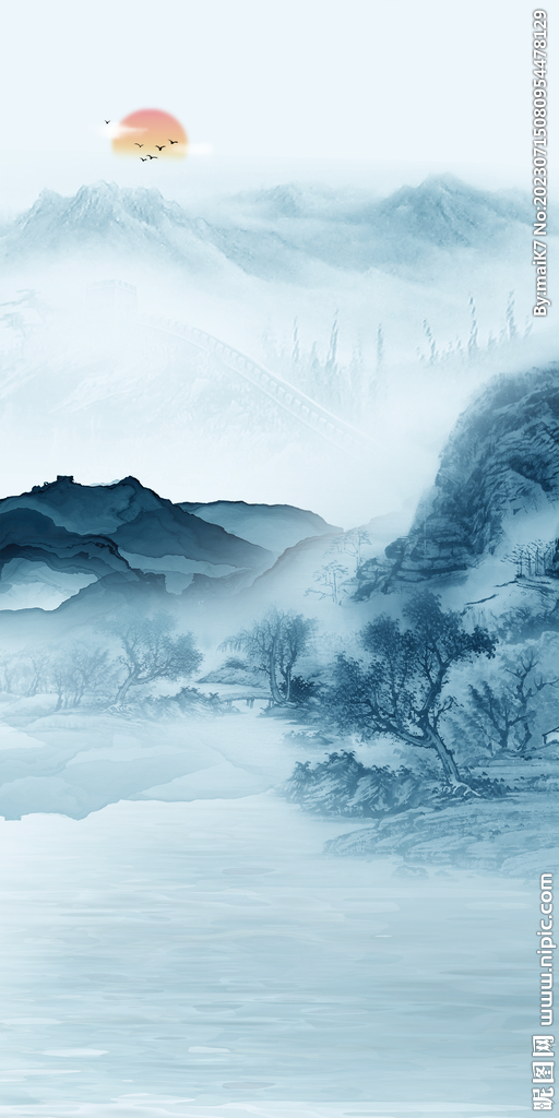 新款 中式图玄关画 Tif分层