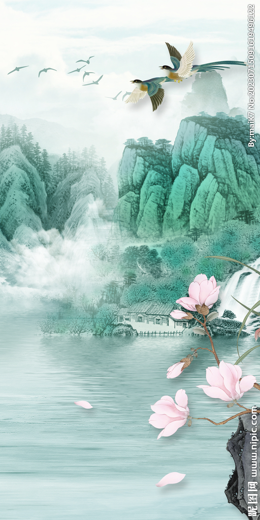 高档 高清图玄关画 Tif分层