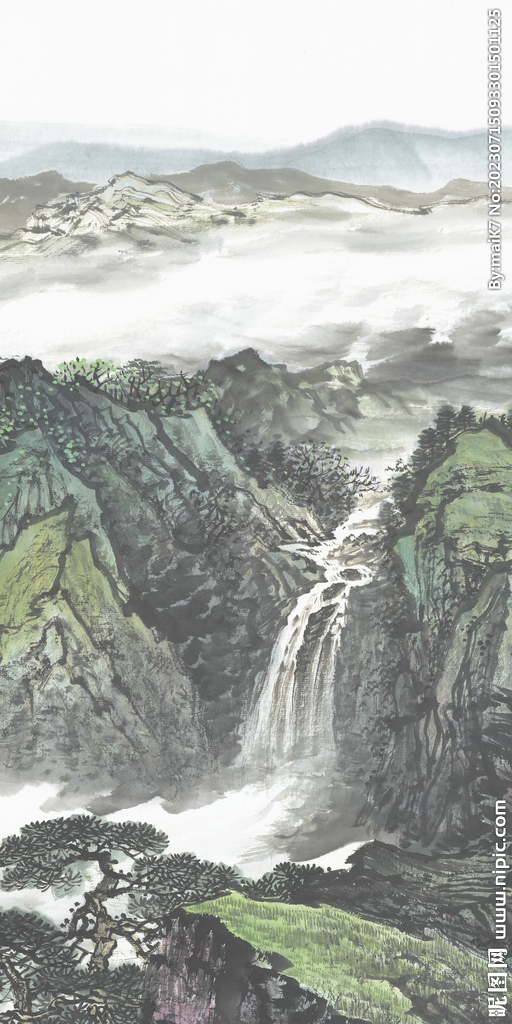 高清 新品图玄关画 TiF分层