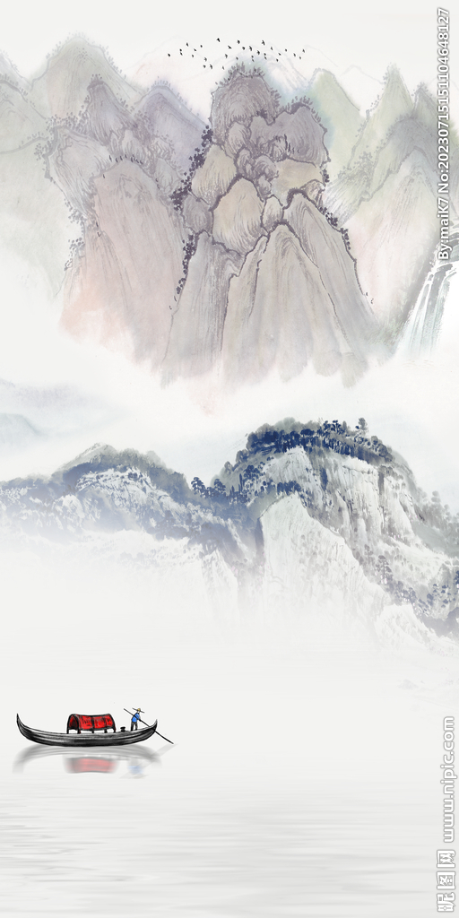 古风 简约高清玄关 tif分层