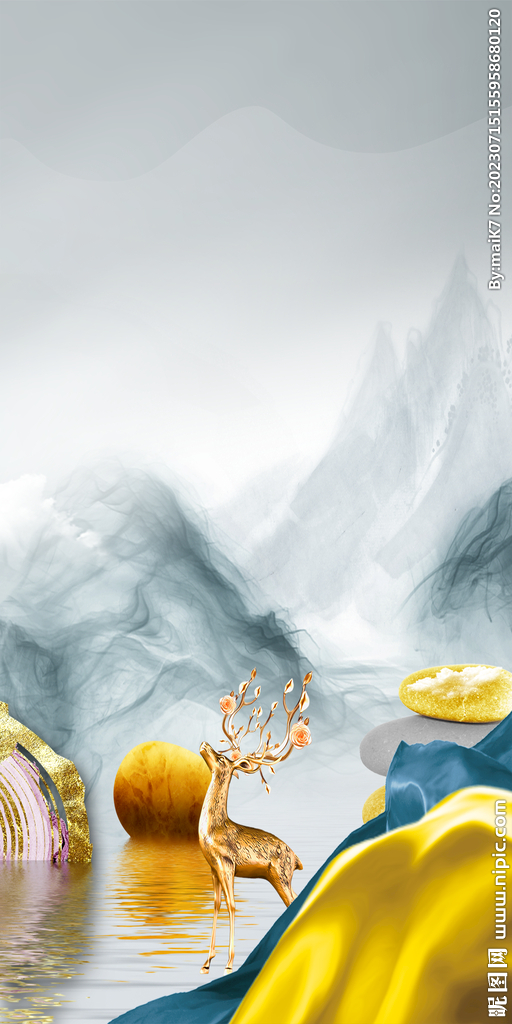 高端 爆款高雅玄关 Tif分层