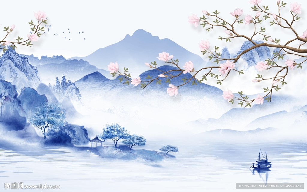 大气 高档爆款山水 TIF分层