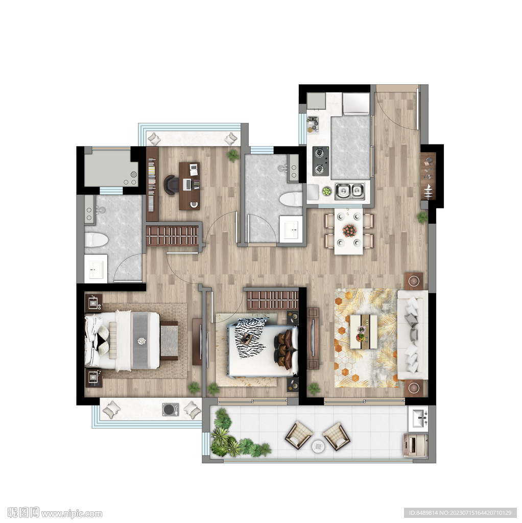 户型图 家配图 彩平图 洋房户