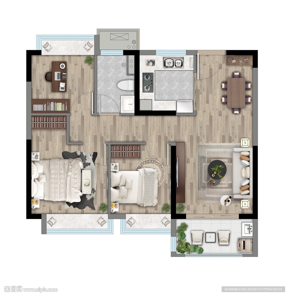 户型图 家配图 彩平图 洋房户