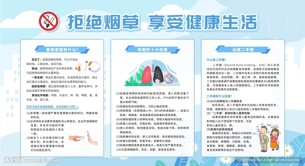 控烟健康教育宣传栏