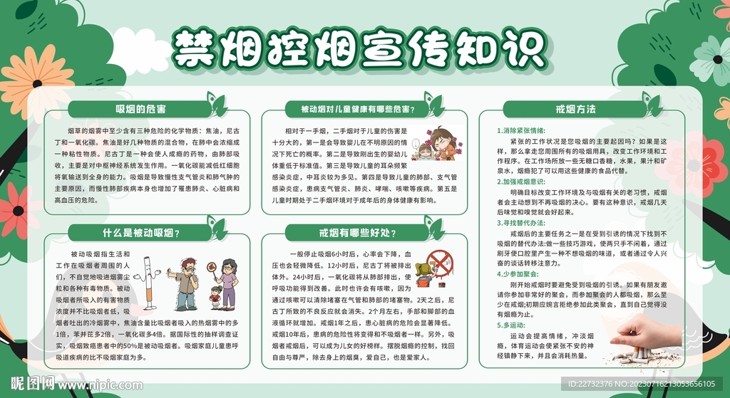 控烟健康教育宣传栏