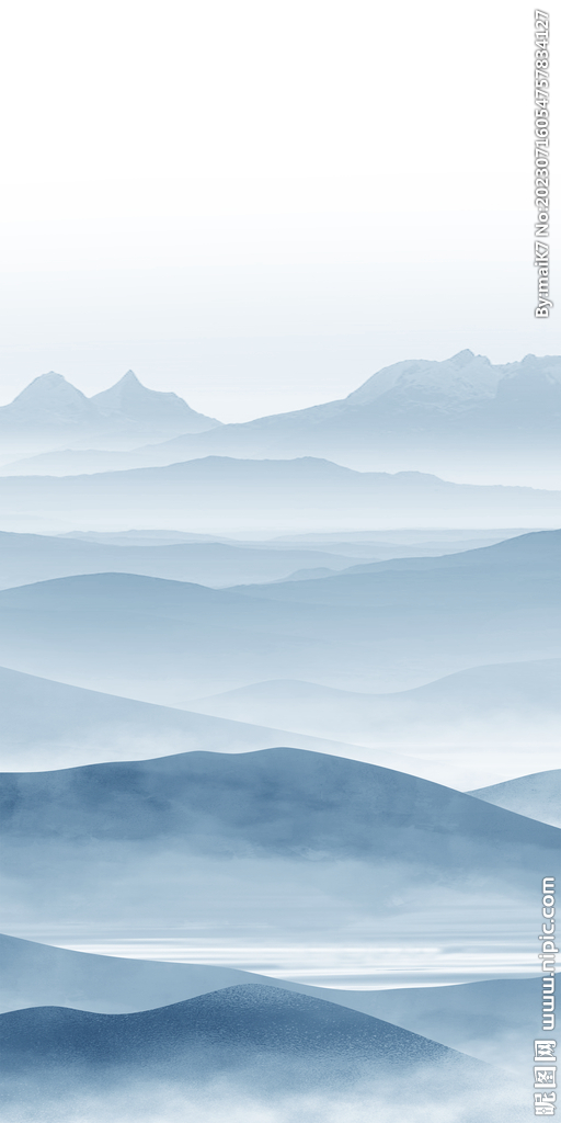 蓝色 高端高清玄关 Tif分层