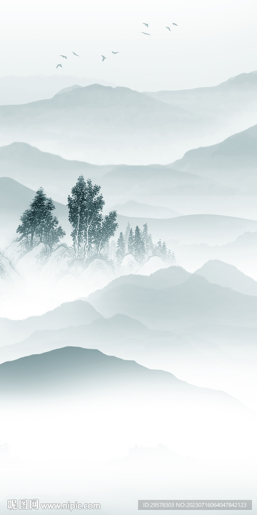 意境 豪华高清玄关 Tif分层