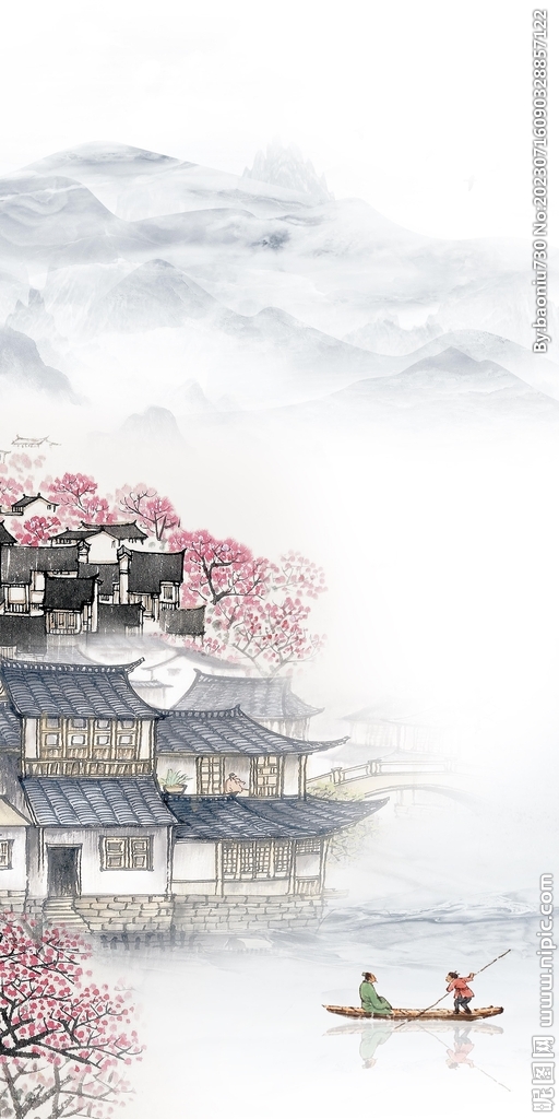 中式 新品新玄关画 TiF分层