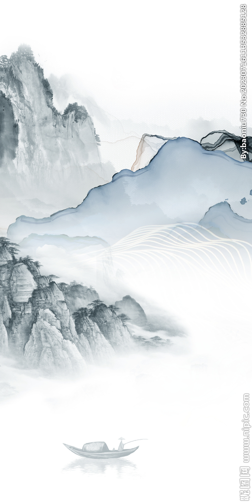 清晰 中式新玄关画 tiF分层