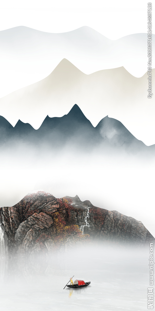 高端 中式新玄关画 tiF分层