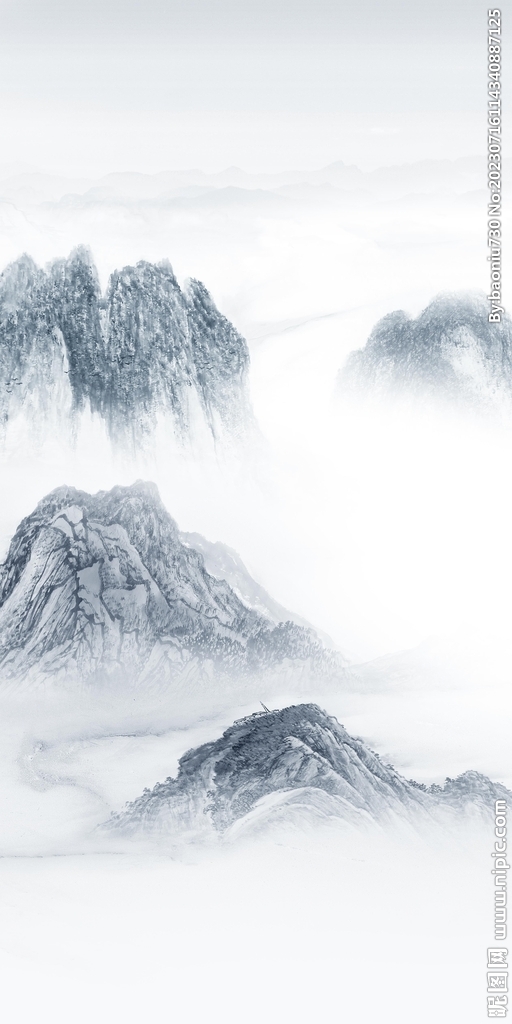 高清 中式新玄关画 tiF分层