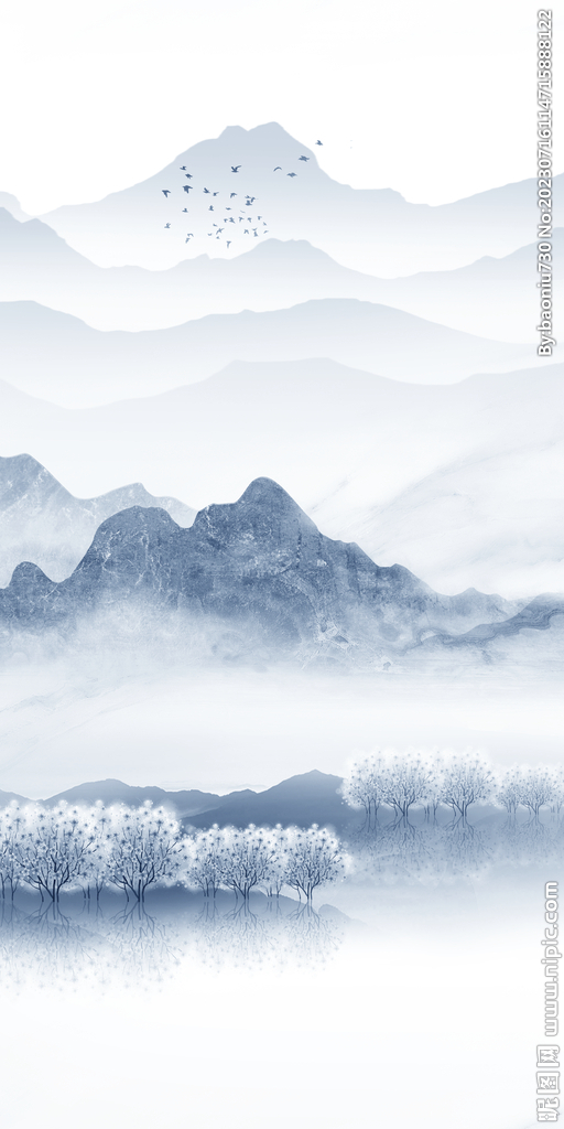 简约 中式新玄关画 tiF分层