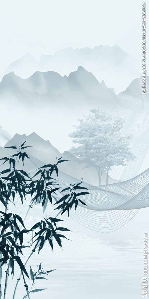 意境 大气新玄关画 tiF分层