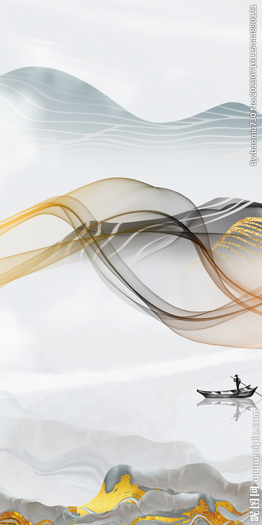 爆款 大气新玄关画 tiF分层