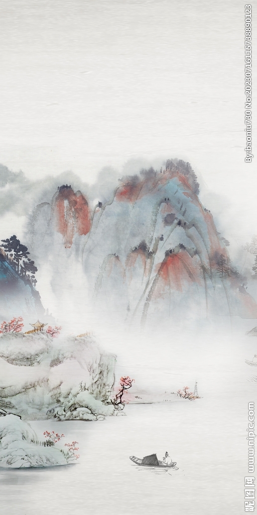 高雅 大气新玄关画 tiF分层