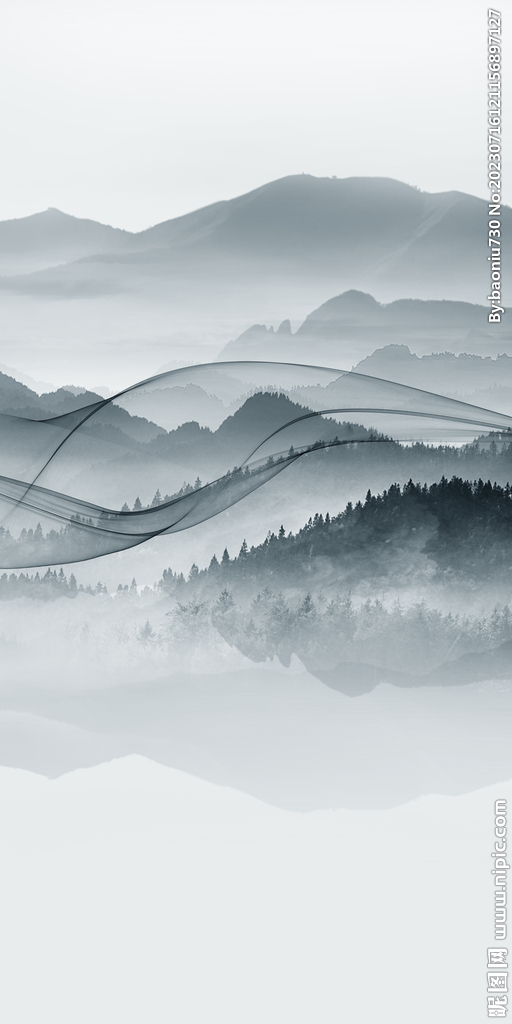 人气 大气新玄关画 tiF分层