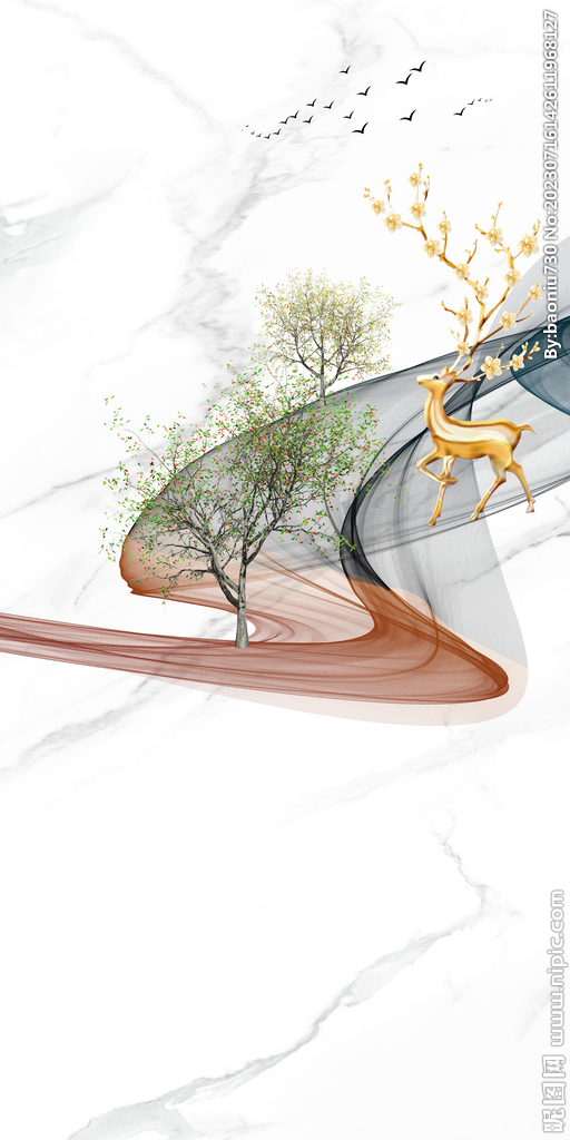 最新 爆款高端玄关 Tif分层