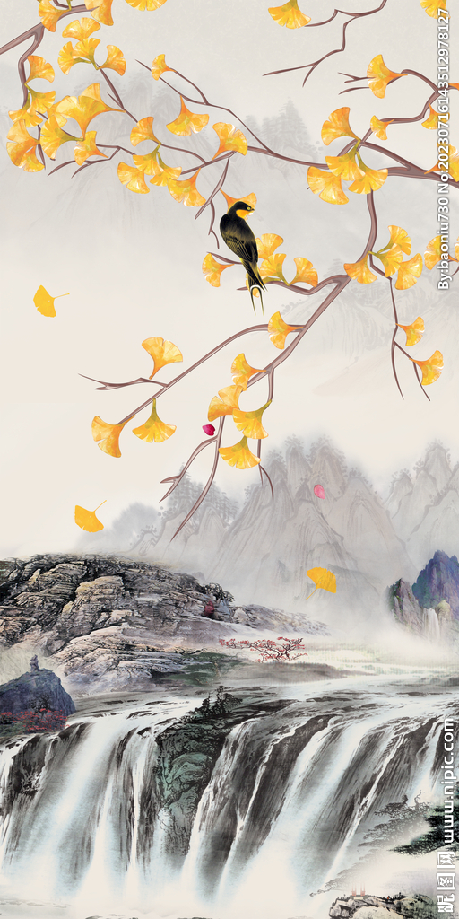 别墅 简约高档玄关 Tif分层