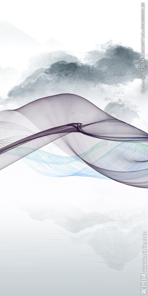 新品 大气高雅玄关 Tif分层