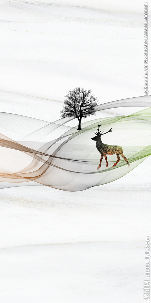 最新 大气高雅玄关 Tif分层