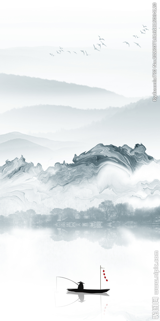 意境 现代极简玄关 Tif分层