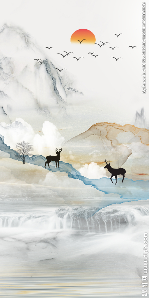 新传 中式高端玄关 Tif分层