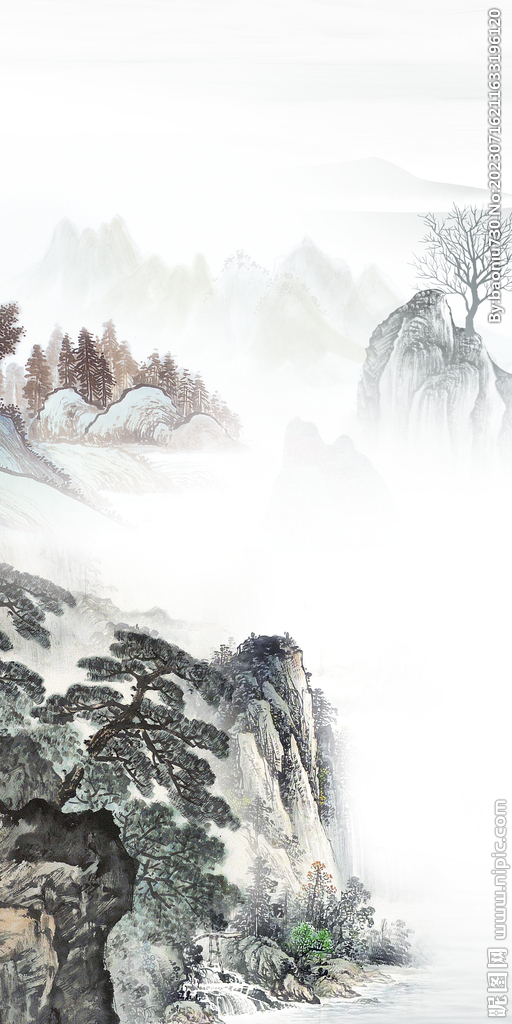 简约 中式高端玄关 Tif分层