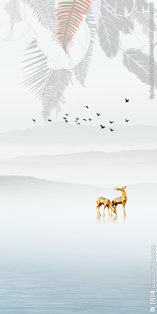 极简 现代高端玄关 Tif分层