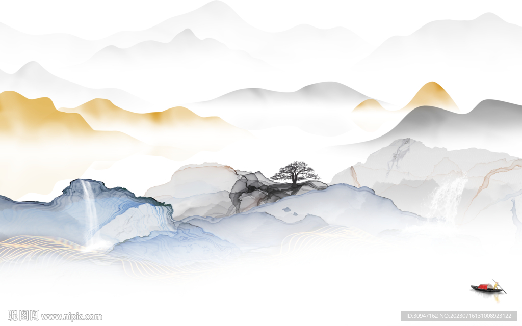 人气 高端高清山水 TIF分层