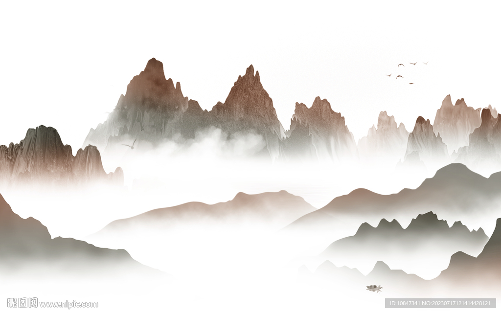 新品 高端人气山水 TiF分层