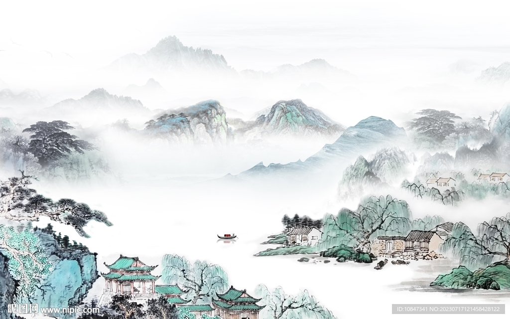 新款 高端人气山水 TiF分层