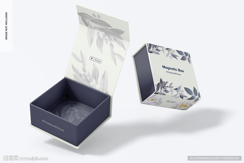 打开的正方形礼盒