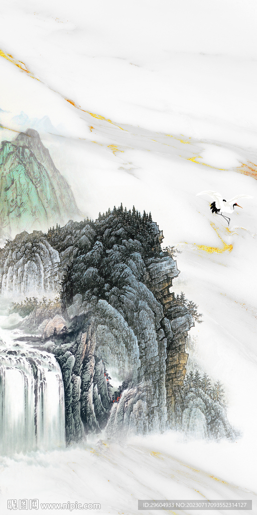 新款 中式高端玄关 Tif分层