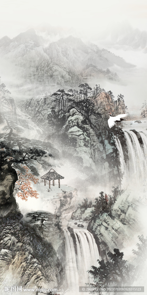 高档 中式高端玄关 Tif分层