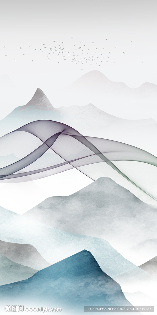 高清 中式高端玄关 Tif分层