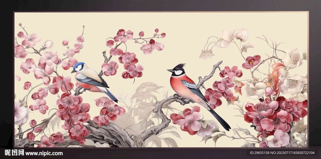 山水画装饰画无框画