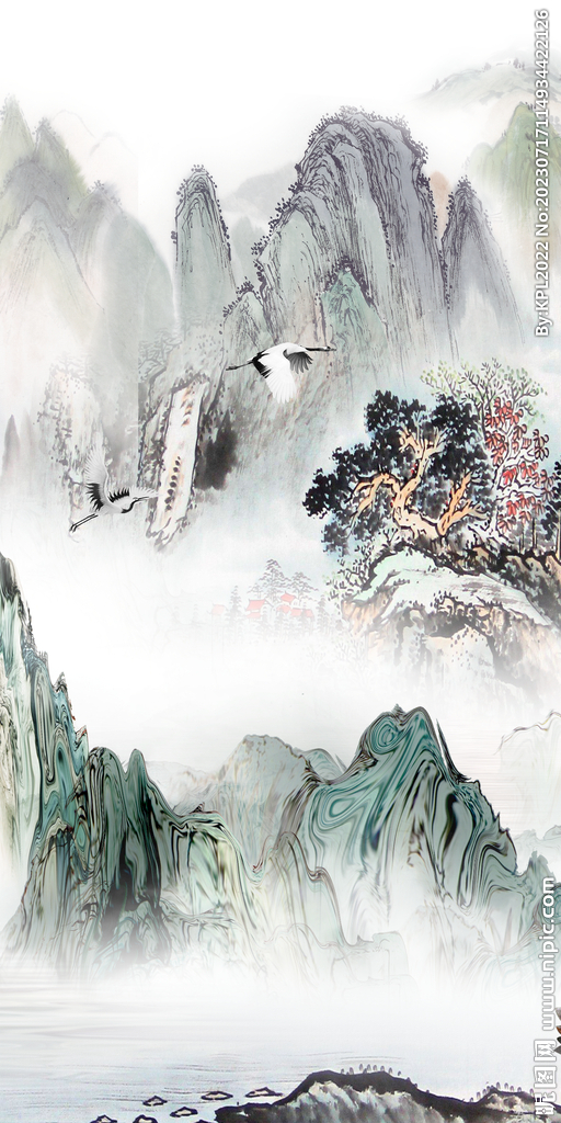 大气 新款玄关框画 Tif分层