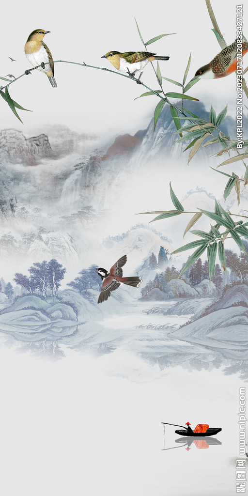 意境 高端玄关框画 Tif分层