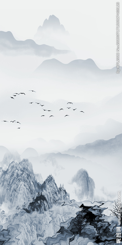 中式 极简最新玄关 Tif分层