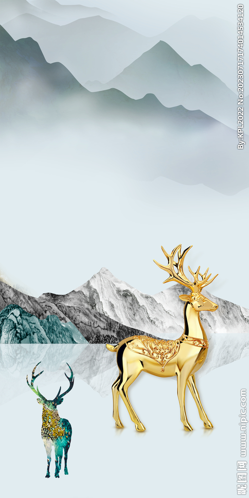 别墅 现代高档玄关 Tif分层