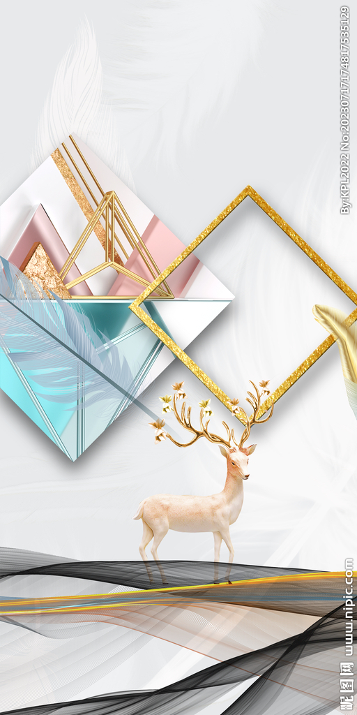 极简 高清新装饰画 TIF分层