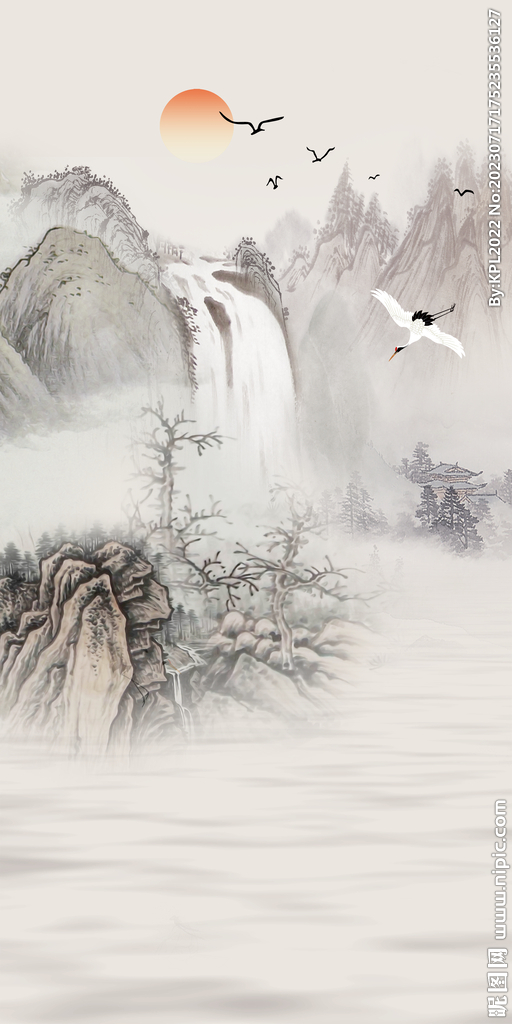 古风 高端高档玄关 Tif分层