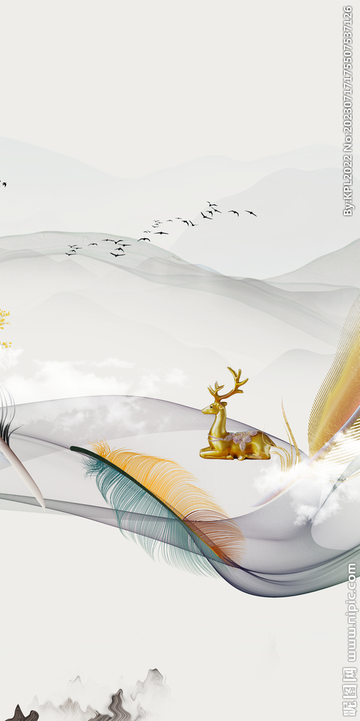 新品 高端高档玄关 Tif分层