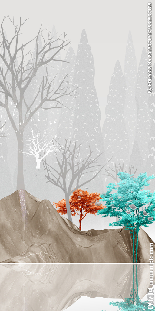 爆款 高端高档玄关 Tif分层